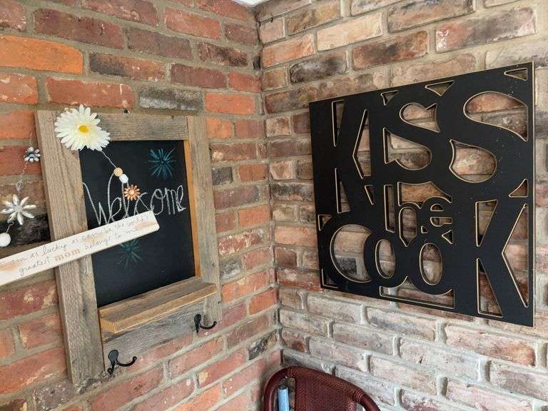 Kitchen Decore kiss the cook and welcome image