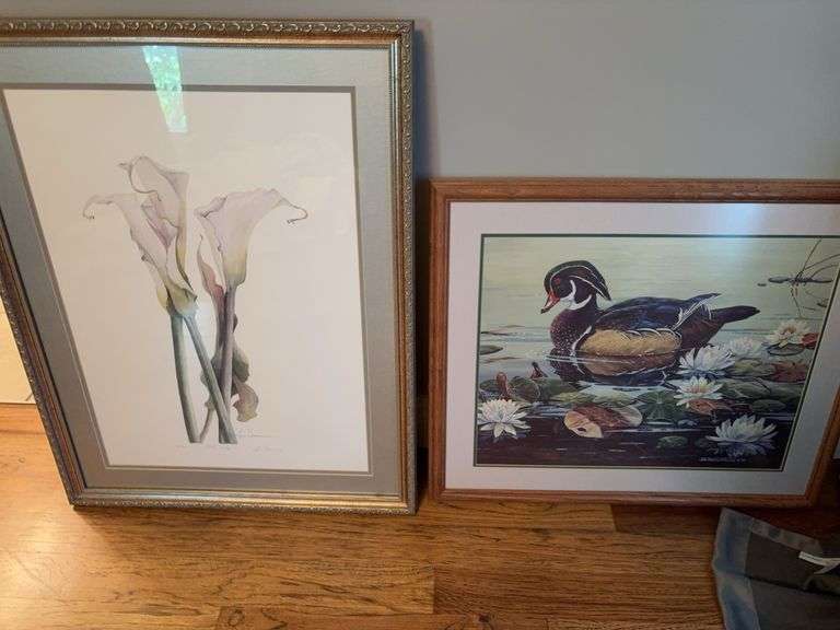 Calla Lilly 30”x24” and Mallard 26”x22” image