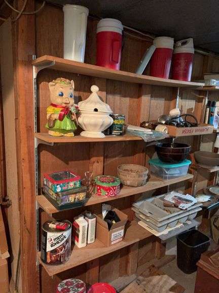 Contents of 4 shelves water coolers image