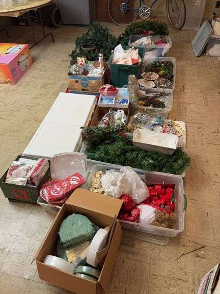 Large Group of Christmas Decorations image