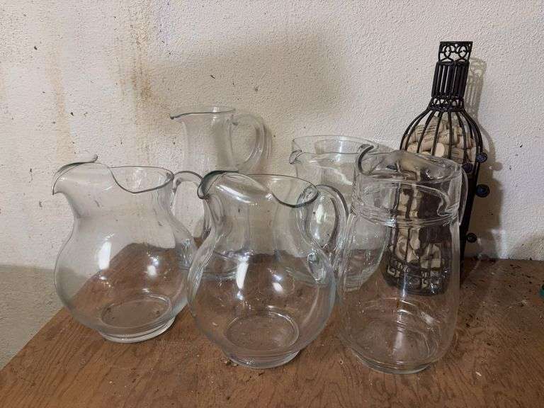 Assorted Glass Water Pitchers image
