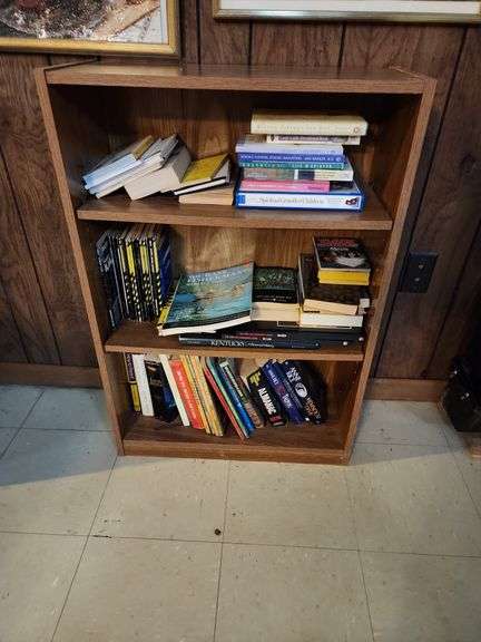 Book Shelf 24"x10"x35" and Contents image