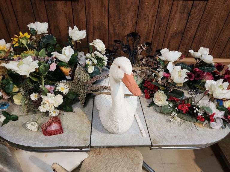 Floral Arrangements and Goose image