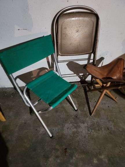 Metal Chair, Tri-pod Stool and Folding Chair image