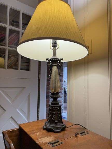 Ornate Table Lamp 33” composite base image