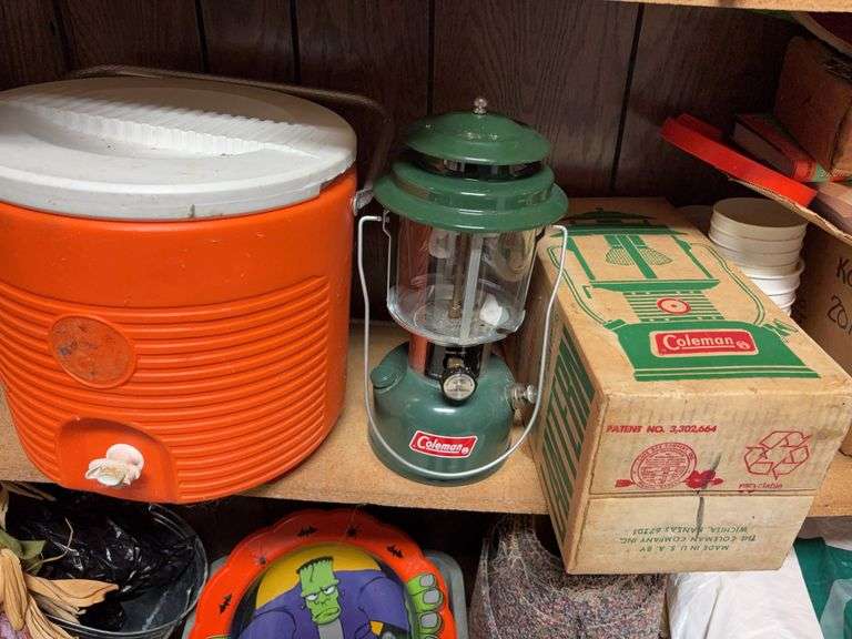 Vintage Colman Lantern with Cooler image