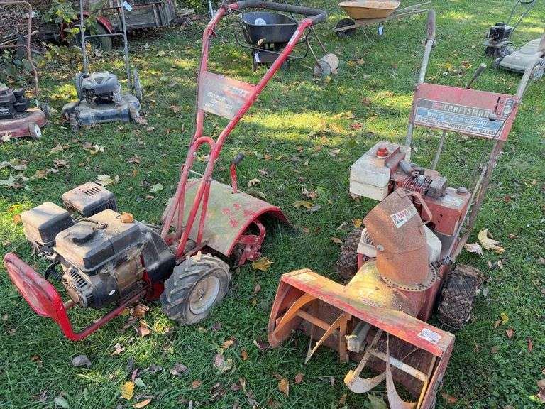 Troy Build Tiller and Sears Craftsman Snow Blower image