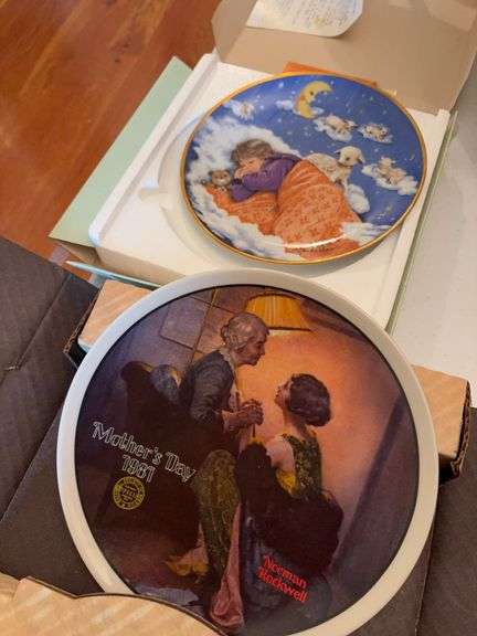 “Mother’s Day” Normal Rockwell Plate and Sleep, Baby, Sleep Plate image
