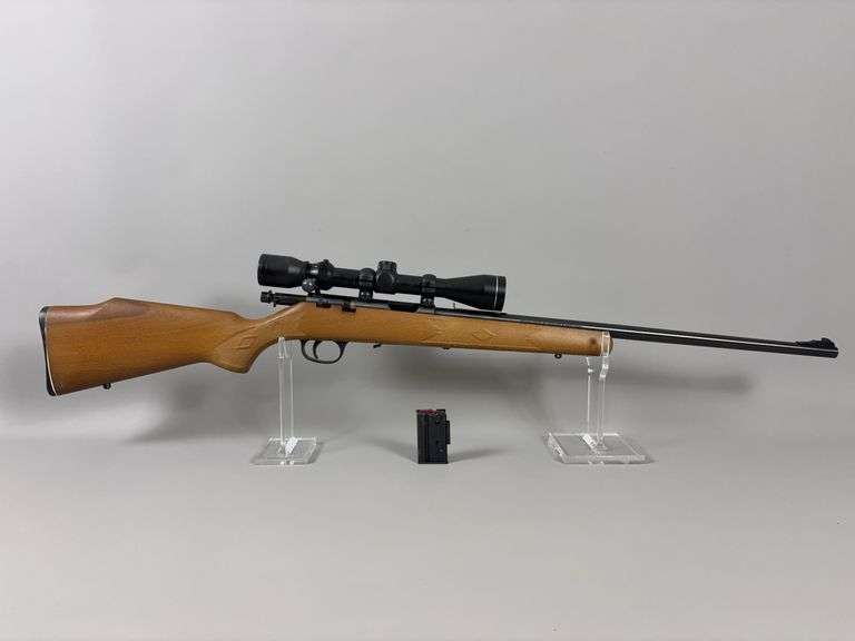Marlin Model 25MM Micro-Groove Barrel Bolt Action Rifle - .22WMR - SN 97632653 - Tasco 3-9x40 Scope image