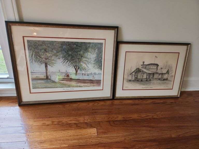 2 Framed Churchill Downs Prints image