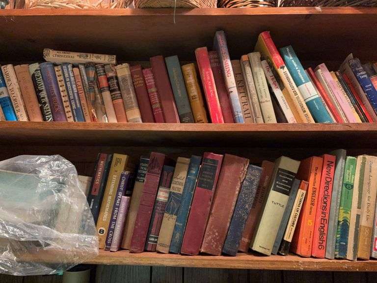 Assortment of Vintage Books and Contents of Closet image