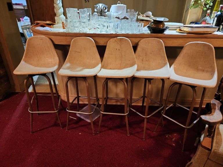 5 Resin Top Barstools 41" image