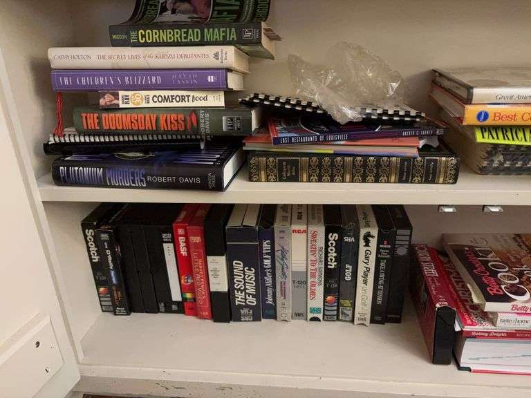 Cook Books and VHS Tapes image
