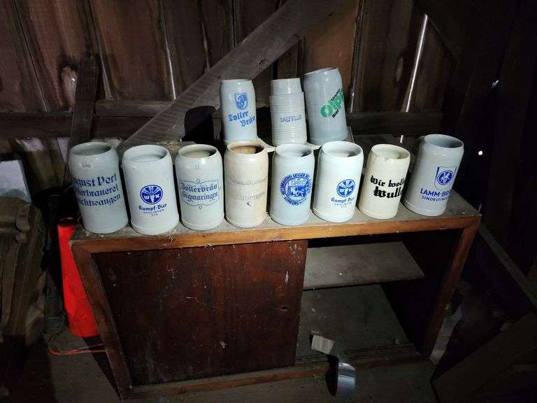 Assorted Stoneware Beer Steins image