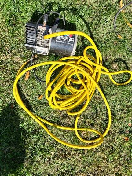 Campbell Hausfeld Air Compressor Motor and Air Hose image