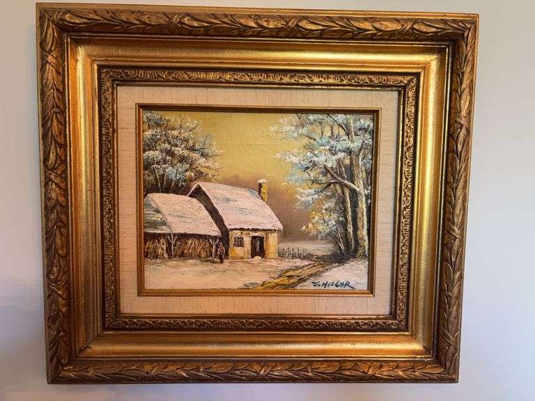 Canvas Oil Painting by Schiller - 17.5” x 15.5” image