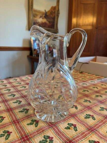 Crystal Water Pitcher - 8”H image
