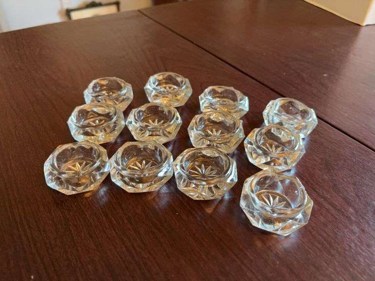 12 Glass Salt Bowls image