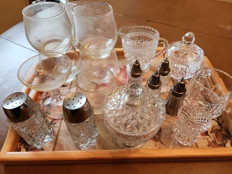 Miscellaneous Glassware and Serving Tray image