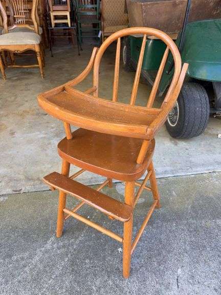 Vintage Highchair made in Cincinnati, OH - 36”H image