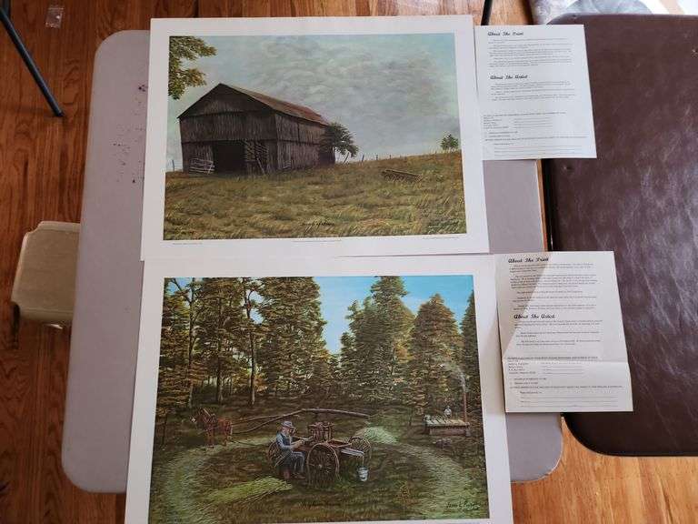 2 James Puckett Prints - "Touch of Time" and "Sorghum Season" image