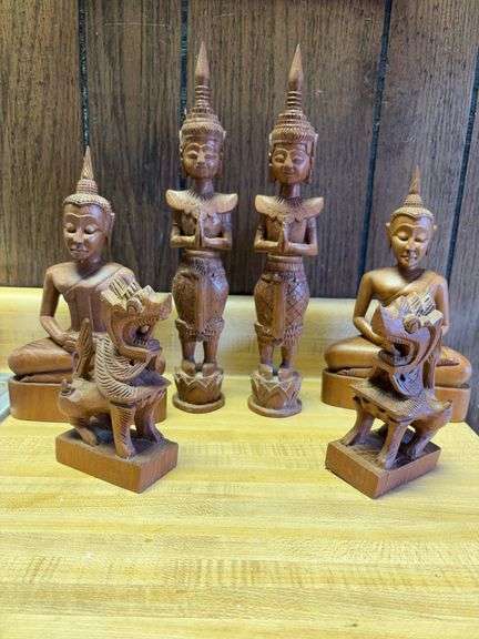 Wooden Oriental Figurines image