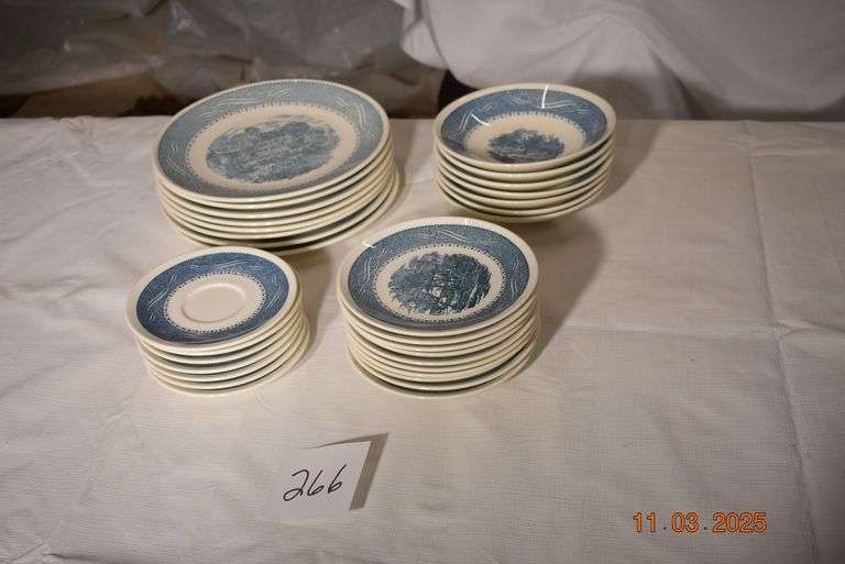 Blue Plates, Bowls and Saucers image
