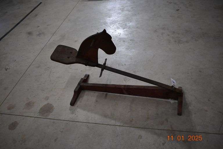 Antique Bouncey Horse Toy image
