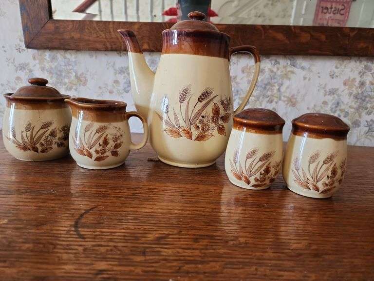 Pitcher, Creamer, Sugar Bowl and Salt & Pepper Shakers image