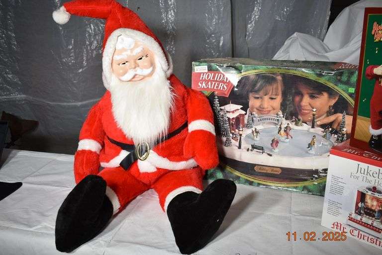 Santa Claus, Holiday Skaters, Jingle Bell Rock Santa, Jukebox for the Holidays image