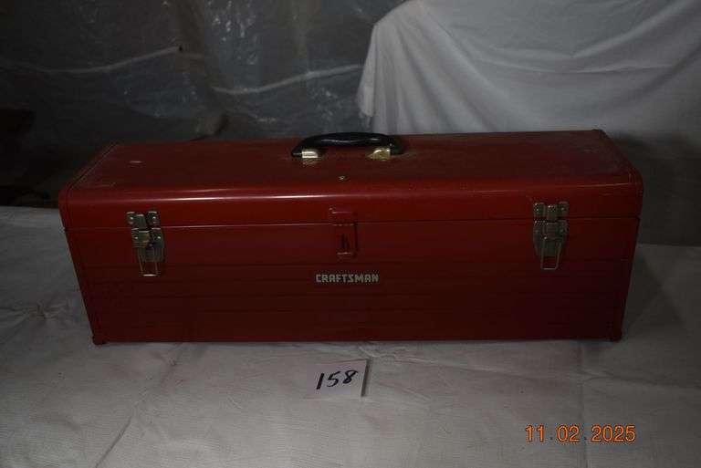 Red Craftsman Toolbox with tray image