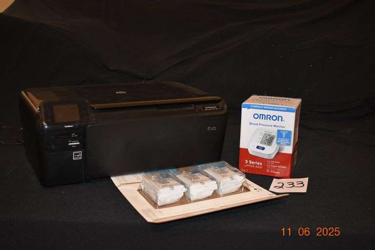 HP Printer with Ink & Blood Pressure Monitor image