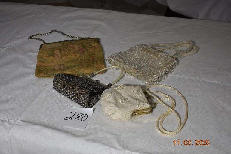 4 Vintage Purses, Shoes, Gloves and Hats image