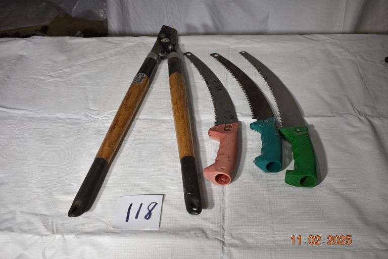 Pruner and 3 Pruning Saws image