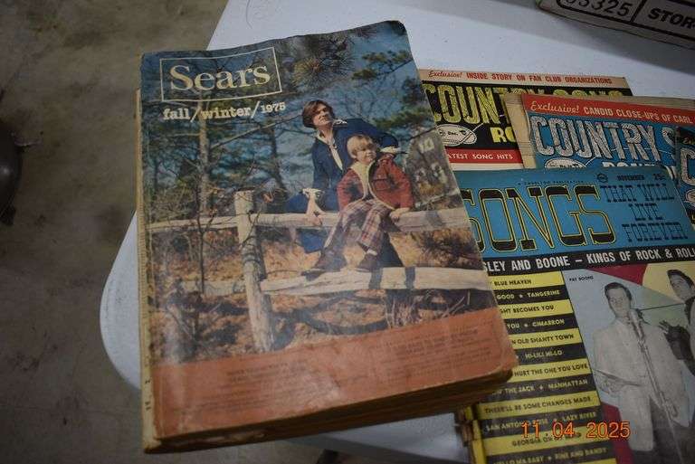 1975 Sears Catalog and Vintage Music Magazines image