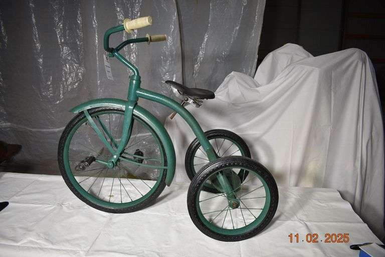 Vintage Green Tricycle image