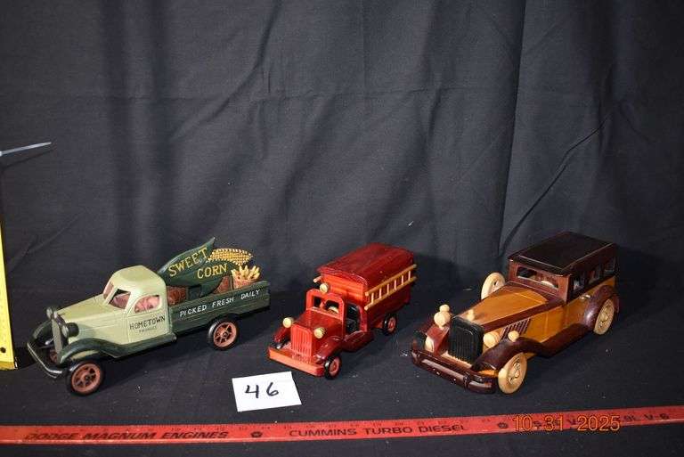 3 Wooden Trucks image