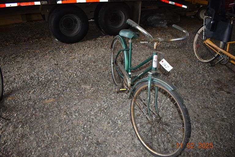 Green 24 inch Western Flyer Bicycle image