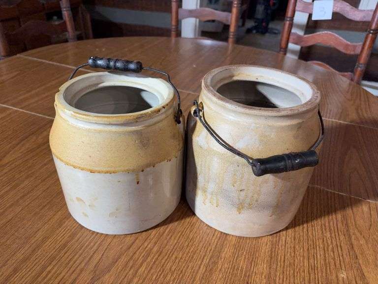 Pair of Crocks with Handles image