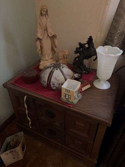 Side Table with Assorted Decor image