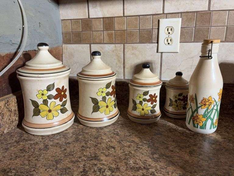 Canister Set and Bottle image