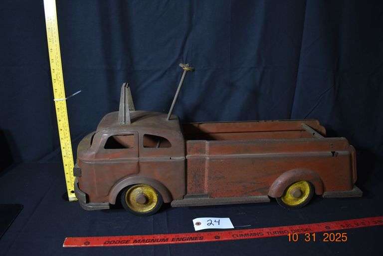 Red Truck-31" long, 8 3/4" wide, 13" tall image