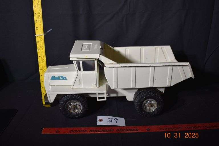 White Mack Buddy Truck-20 1/2" long, 8 1/2" wide, 9 1/2" tall image
