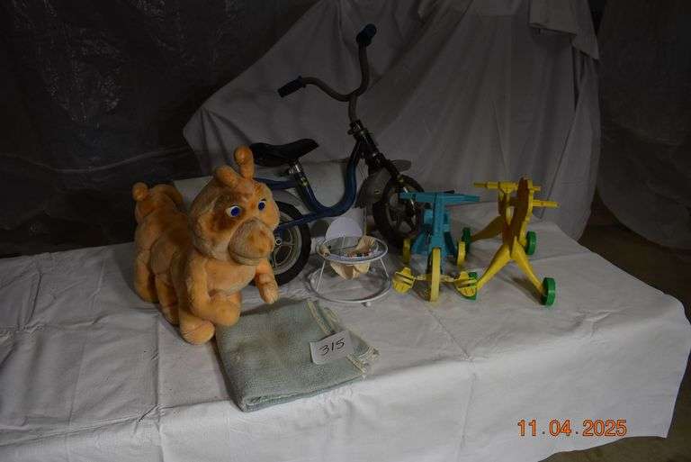 Batman Bike, Doll Walker, 2 Doll Riding Toys, Teddy Rupkinsen Friend and Doll Blanket image