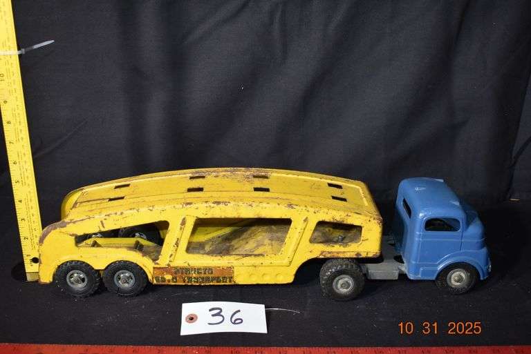 Structo Auto Transport-22" long, 4 1/2" wide, 5" tall image