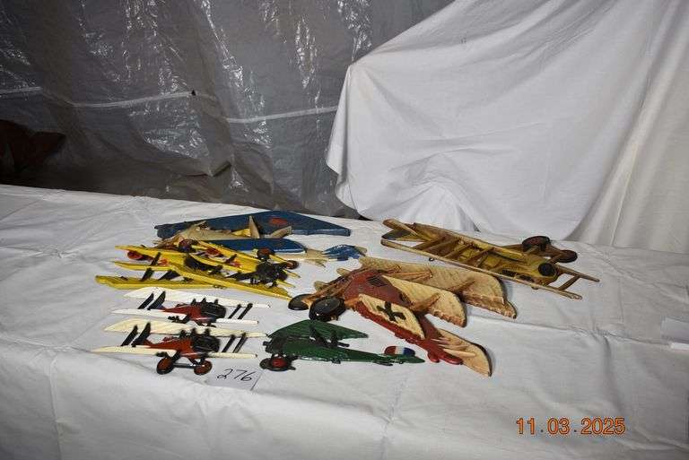 Metal Airplane and Helicopter Wall Hangings image