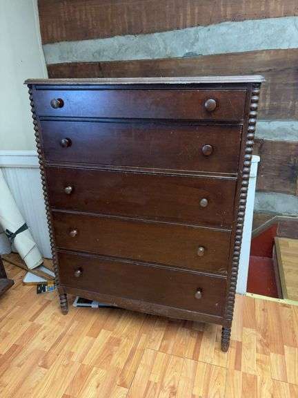 5 Drawer Dresser - 38”W x 19”D x 49”H image