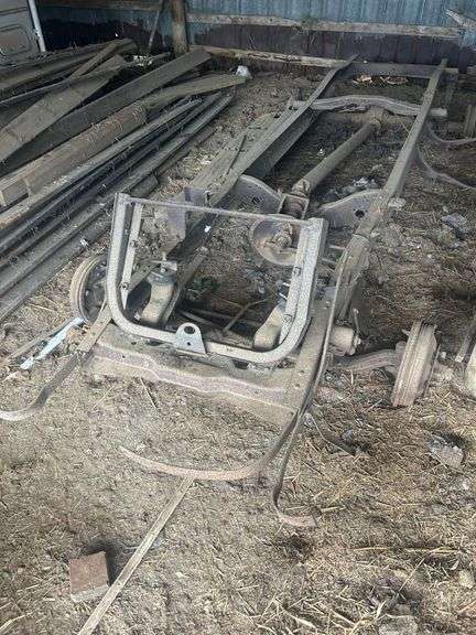 Ford half ton 1947 truck frame and parts,no title image