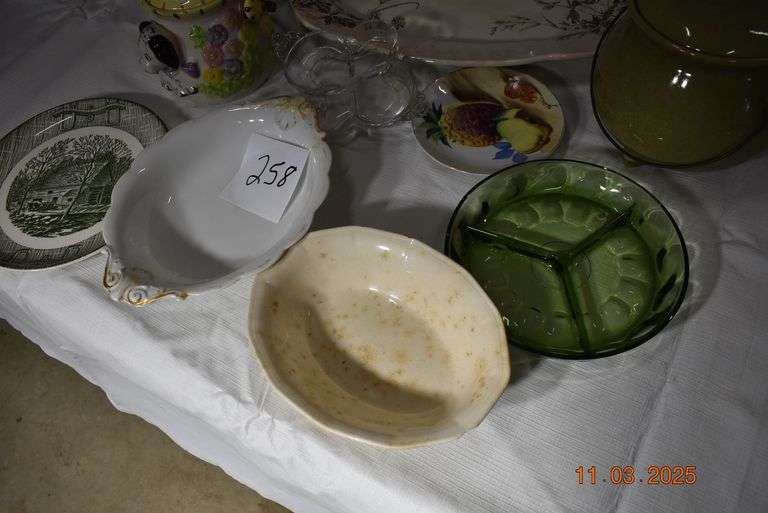 Assortment of Bowls, Platters, and 2 Bean Pots image