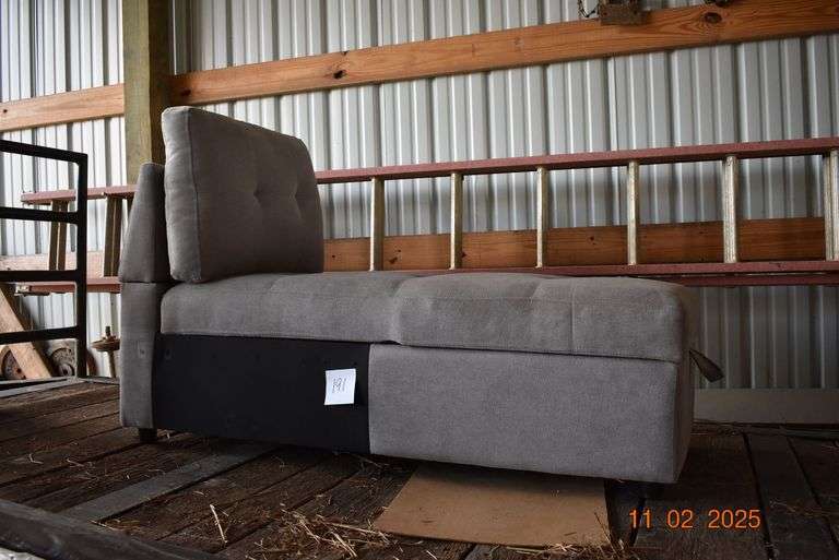 Lounger with storage compartment image